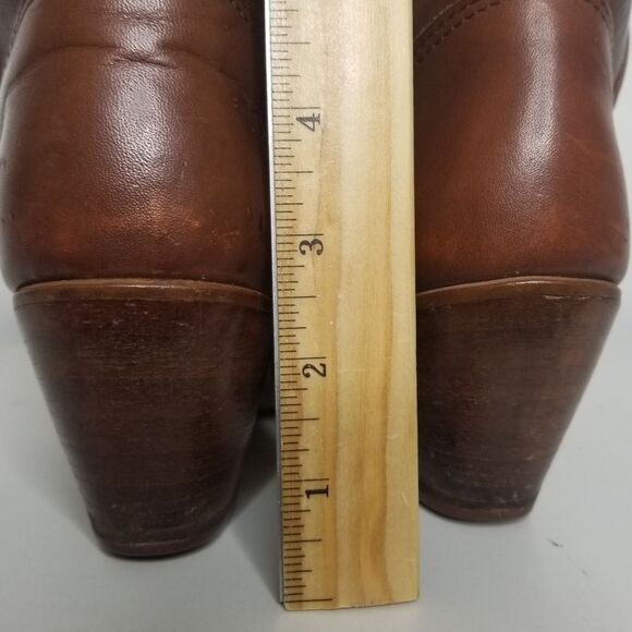 Vintage Dexter Riding Boots Reddish Brown Leather‎ Stacked Heel Size 8.5M - Picture 7 of 14